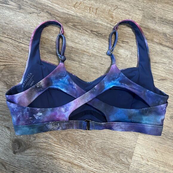 Athleta Supernove Galaxy Enterwined Bikini Swim Top Purple Size 34B/C Swimsuit - Picture 3 of 3